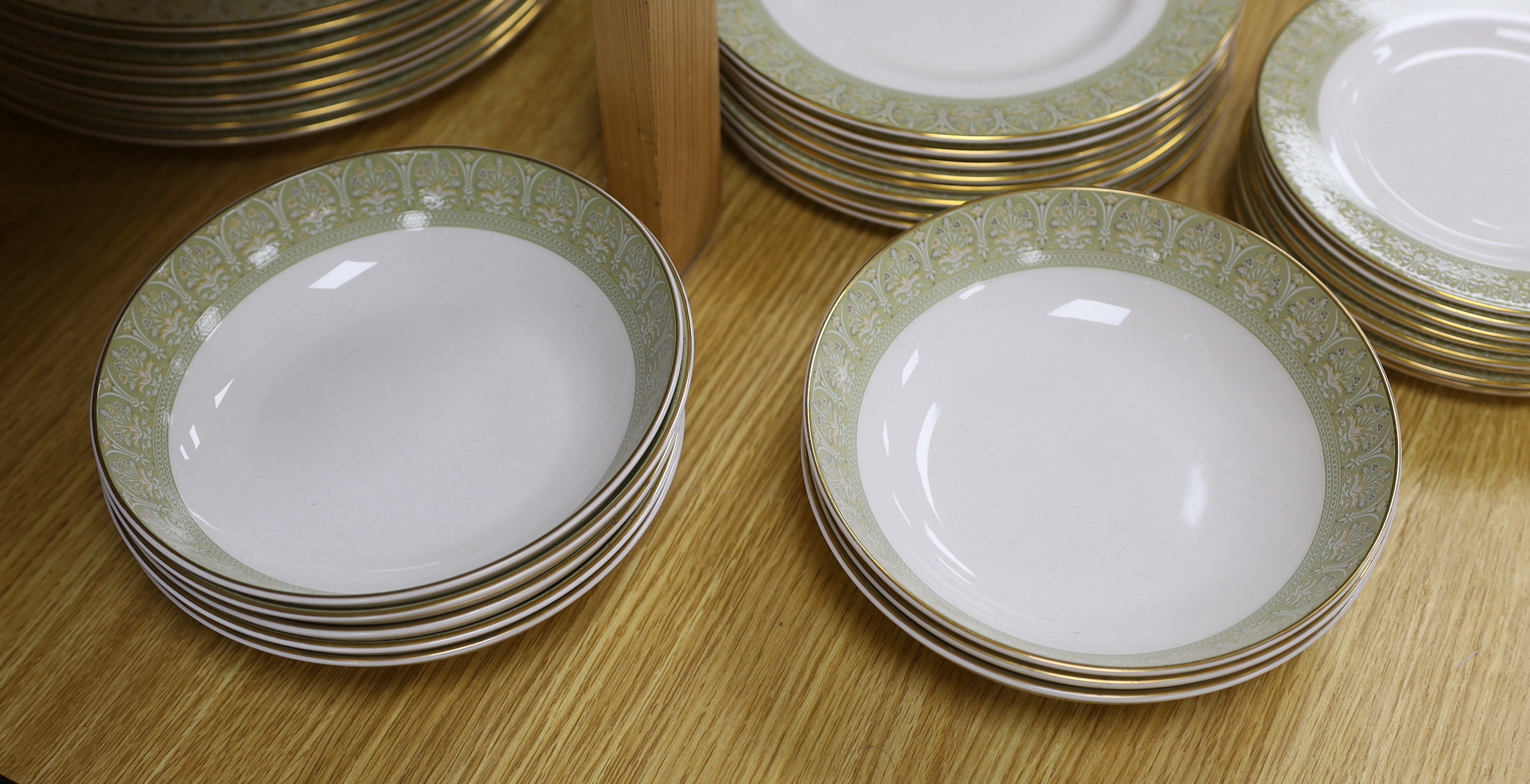 A Royal Doulton bone china dinner and tea service, Sonnet pattern